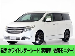 日産 エルグランド 2.5 ライダー 白本革/禁煙車/両側自動ドア/後席モニター