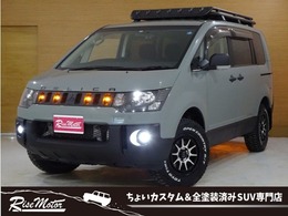 三菱 デリカD：5 2.2 D パワーパッケージ ディーゼルターボ 4WD 本州仕入/アーバンカーキ全塗装/新キャリア