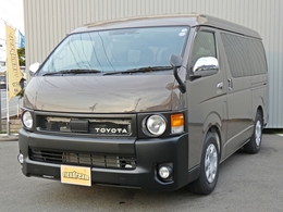 トヨタ ハイエース 2.7 GL ロング ミドルルーフ ナビ付　丸目　シートカバー　新品タイヤ