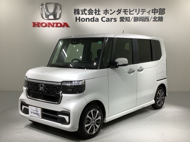 全国納車可 第三者機関証明書付 Honda SENSING 新車保証 試乗禁煙車 ナビLXU-242NBi フルセグ Rカメラ マルチビュ-装備のN-BOXカスタム コーディネートスタイル入庫！