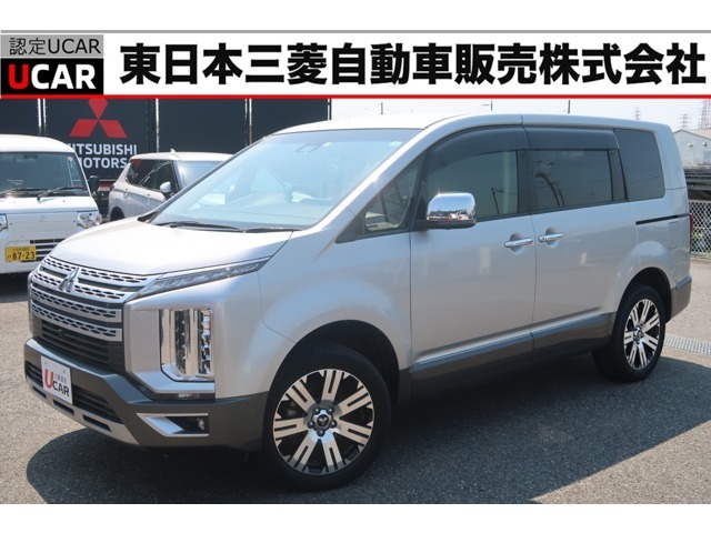 令和2年式　デリカD:5　P 4WD 7名　車検整備付　禁煙車　純正オリジナル10.1型ナビ　バック＆アラウンドカメラ　後席モニター　後側方検知　レーダークルーズ　電動リアゲート　電動シート　室内カーテン付