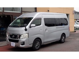 日産 NV350キャラバンワゴン 2.5 GX スーパーロングボディ ハイルーフ 低床 社外ナビ Bモニター