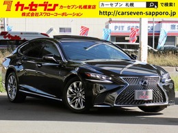 レクサス LS 500h Iパッケージ 4WD サンルーフ　衝突軽減　ナビTV　黒本革