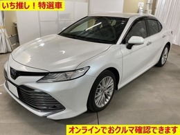 トヨタ カムリ 2.5 G レザーパッケージ 車検整備付　ナビ　本革　BSM　ICS　TSS