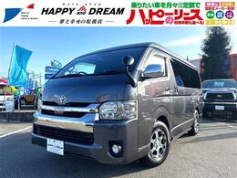 トヨタ ハイエースバン 2.7 スーパーGL ダークプライムII ワイド ミドルルーフ ロングボディ 4WD フルセグメモリーナビ　ベッドキット　スマ