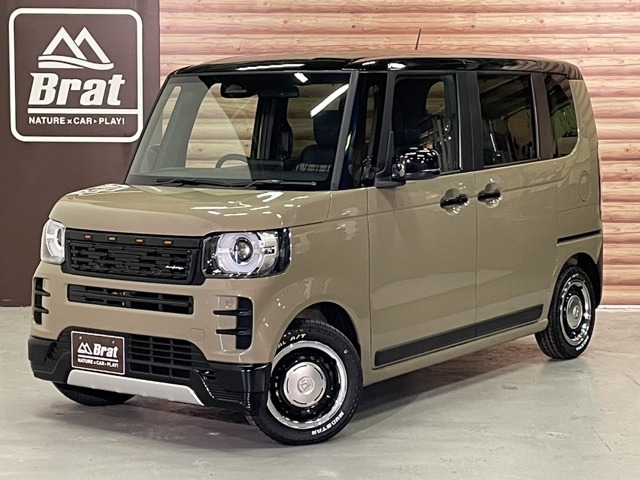 DAMD Angieフェイスチェンジキット 新品タイヤマッドスターラジアルA/T 禁煙車 両側パワースライドドア ハーフレザーシート シートヒーター LEDヘッドライト オートマチックハイビーム