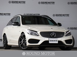 メルセデスAMG Cクラスワゴン C43 4マチック 4WD サンルーフ　Burmester　赤レザー　BT