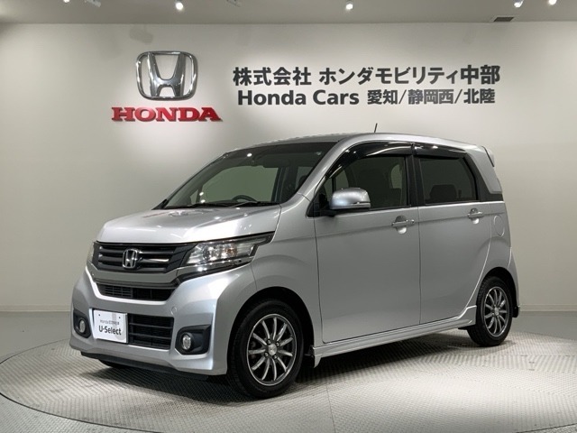 全国納車可 第三者機関証明書付 あんしんPKG 1年保証 ナビ フルセグ Rカメラ CD録音 DVD ドラレコ HID VSA クルコン スマ-トキ-装備のN-WGNカスタム Gターボパッケージ入庫！