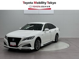 トヨタ クラウン ハイブリッド 2.5 G エグゼクティブ Four 4WD 車検整備付　ナビ　本革　全方位カメラ TSS