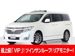 日産 エルグランド 3.5 VIP 4WD 全周囲カメラ/黒革/サンルーフ/後席モニタ-