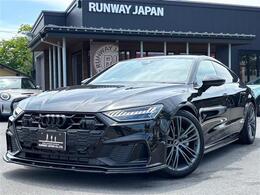 アウディ A7スポーツバック 45 TFSI クワトロ Sラインパッケージ 4WD MaxtonDesinエアロ 黒革 サラウンドビュ