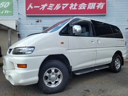 三菱 デリカスペースギア 3.0 シャモニー エアロルーフ 4WD ストラーダナビ ETC キーレス 純正15AW