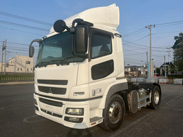 三菱ふそう スーパーグレート トレーラーヘッドダンプPTO付積載10.2t 7速マニュアル380馬力・ターボデフロック
