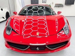 フェラーリ 458イタリア F1 DCT 正規D車　可変バルブ　LEDステア 黒革