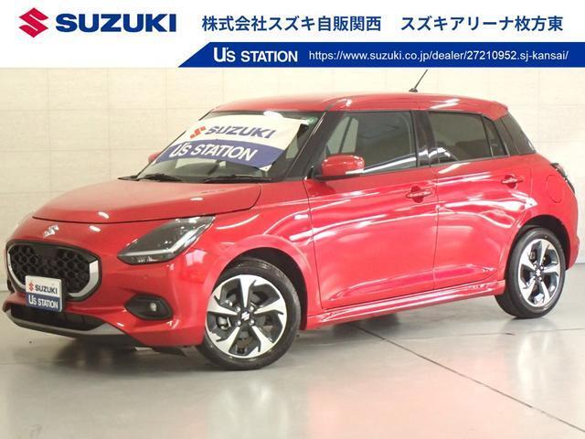 おしゃれなバーニングレッドパールメタリックのスイフトが仲間入り☆　ワイド＆ローボディーで風の抵抗を受けにくく、キビキビ走ります。　※当社では業販及び転売目的の方への販売はお断りしております。