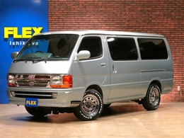 トヨタ ハイエースバン 3.0 スーパーGL ロングボディ ディーゼル 4WD ライトグリーンM　デイトナ16インチAW