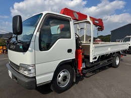 いすゞ エルフ ワイド 2.9t吊 5段クレーン 超ロングラジコン付き リアアウトリガー