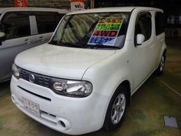 日産 キューブ 1.5 15X FOUR インディゴ ＋プラズマ 4WD Bカメラ　プッシュスタート　ETC