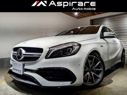 メルセデスAMG Aクラス A45 4マチック 4WD 後期モデル/黒革/ナビTV Bカメラ/RSP