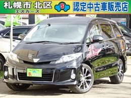 トヨタ エスティマ 3.5 アエラス 4WD 本州車　保証1年　後期　Wパワスラ 後席TV