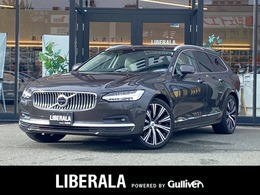 ボルボ V90 B6 AWD インスクリプション 4WD SR ACC 純正ナビ 全方位 白革 温席 ETC
