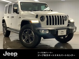 ジープ ラングラー アンリミテッド サハラ 2.0L 4WD 1オナ革SヒータCarplayBluetoothナビTVLED