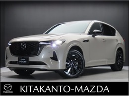 マツダ CX-60 3.3 XDハイブリッド トレッカー ディーゼルターボ 4WD デモUP　禁煙車　サンルーフ　ナビ　SBS