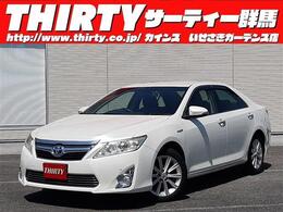 トヨタ カムリハイブリッド 2.5 レザーパッケージ メーカーOPナビ ヒーター付黒革電動シート