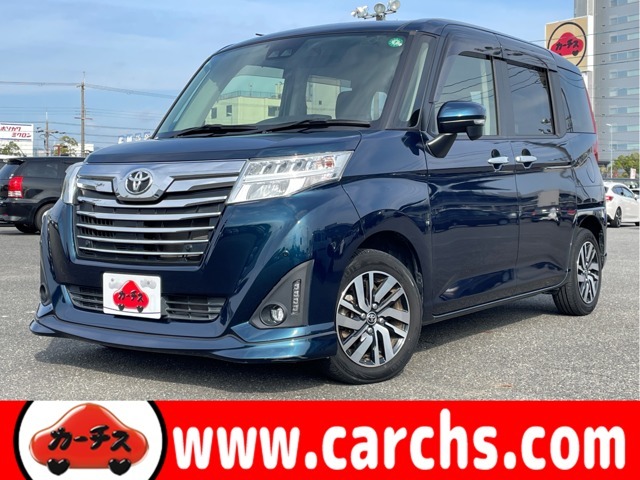 平成31年式ルーミーカスタムGが入庫しました♪スマートアシスト搭載車♪そのほか両側パワースライドドアやフルセグ対応純正9インチSDナビなどが付いたトヨタのコンパクトカーです♪この機会に是非ご検討ください♪