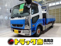 三菱ふそう ファイター 6.6t 増トン 標準ベッド付 アルミアオリ 6段クレーン付