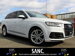 アウディ Q7 2.0 TFSI クワトロ Sラインパッケージ 4WD 禁煙車 7シーターPkg Vコクピット LED ACC