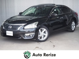 日産 ティアナ 2.5 XV ナビAVMパッケージ メーカーSDナビ 黒革 サンルーフ エアシー