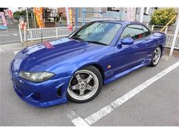 日産 シルビア ヴァリエッタ 電動オープン　外品フルエアロ　SSR18イン