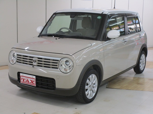 平成27年8月登録　アルトラパン・X　走行53500キロ　車検8年8月まで　禁煙車　☆被害軽減ブレーキ搭載、SDナビ/フルセグ、全方位カメラ、Bluetooth、エンジンスターター、シートヒーター、HIDライト、アルミホイール