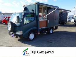トヨタ ダイナ キッチンカ- 移動販売車 フ-ドトラック 2槽シンク 給水80L排水80L コ-ルドテ-ブル