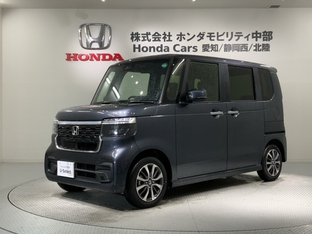 全国納車可 第三者機関証明書付 Honda SENSING 新車保証 試乗禁煙車 ナビVXM-245ZFEi フルセグ Rカメラ BTオ-ディオ ETC装備のN-BOXカスタム ベースグレード入庫！
