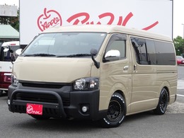 トヨタ ハイエース 2.7 DX ロング ミドルルーフ ワンオーナー車ベージュ全塗装済み10人乗