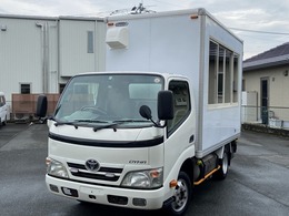 トヨタ ダイナ キタムラボディアルミバン 移動販売車キッチンカーベース左側販売口