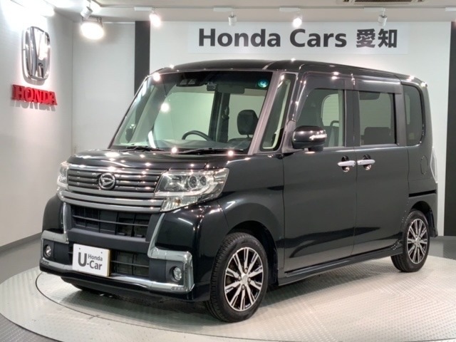 全国納車可 第三者機関証明書付 1年保証 ナビ TV Rカメラ DVD ドラレコ 衝突軽減B ETC LEDライト 横滑り防止 スマ-トキ-装備のダイハツのタント カスタムXトップエディションIII入庫！