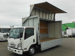 いすゞ エルフ アルミウィング 小型 ワイド 格納ゲート 日本フルハーフ 管理番号C36854