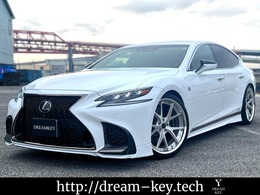 レクサス LS 500h Fスポーツ 4WD TRDフルスポ 22インチアルミ ロワリング