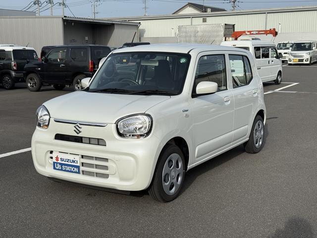 令和6年式　アルト　ハイブリッドS　入荷しました。 色はピュアホワイトパール♪　衝突被害軽減ブレーキ　キーレス　AC　PW