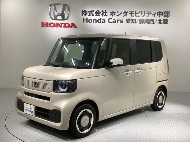 全国納車可 第三者機関証明書付 Honda SENSING新車保証 試乗禁煙車 ナビVXM-245ZFEi フルセグRカメラ BTオ-ディオ シ-トヒ-タ-装備のN-BOX ファッションスタイル入庫！