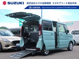 スズキ スペーシア 660 ハイブリッド G ウィズ 車いす移動車 リアシート付車 後席スライドドア　オートライト