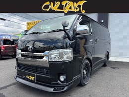 トヨタ ハイエースバン 2.8 スーパーGL ダークプライムII ロングボディ ディーゼルターボ 4WD モデリスタエアロ ローダウン 4WD ディーゼ