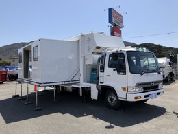 日野自動車 レンジャー 増トン 移動事務室車 4WD 公共応急作業車 トイレ シャワー室 流し台 室内エアコン