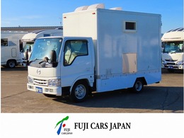 マツダ タイタンダッシュ 移動販売車 キッチンカ- フードトラック 2槽シンク　コールドテーブル　ピザ焼き器
