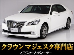 トヨタ クラウンマジェスタ 3.5 Fバージョン 禁煙車/黒本革/フルエアロ/衝突軽減/BSM