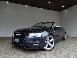 アウディ A5カブリオレ 2.0 TFSI クワトロ 4WD 禁煙車 記録簿 本革 ナビ地デジ Bluetooth