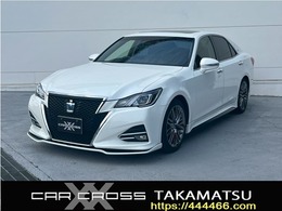 トヨタ クラウンアスリート ハイブリッド 2.5 S サンルーフ/黒本革/社外エアロ